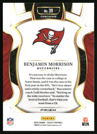 Benjamin Morrison 2025 Panini Select #39 Red and Blue Prizm Shock RC