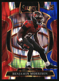 Benjamin Morrison 2025 Panini Select #39 Red and Blue Prizm Shock RC