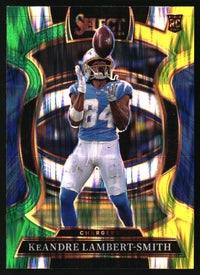 KeAndre Lambert-Smith 2025 Panini Select #3 Green and Yellow Prizm Shock RC