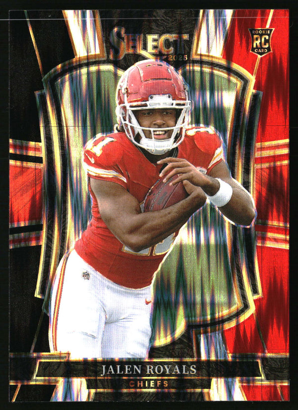 Jalen Royals 2025 Panini Select #108 Black and Red Prizm Shock RC