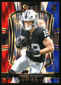 Tommy Mellott 2025 Panini Select #106 Red and Blue Prizm Shock