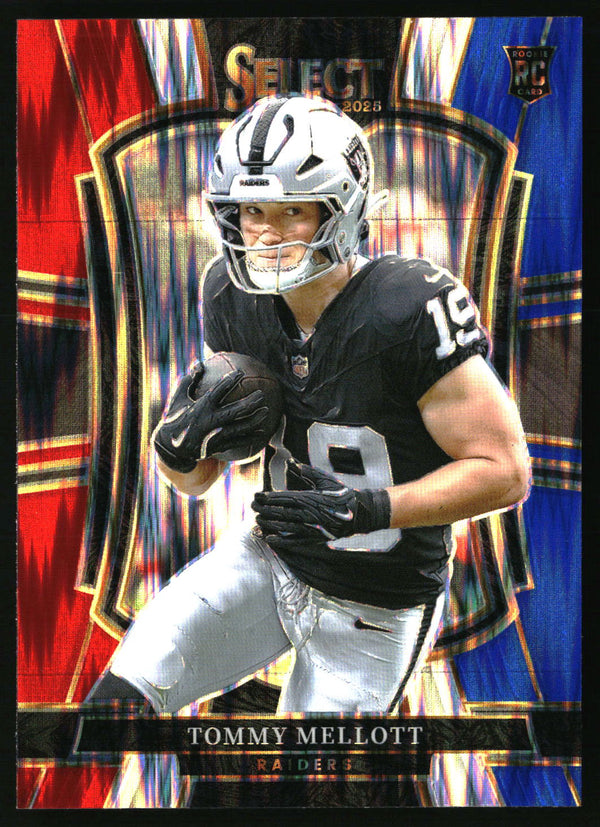 Tommy Mellott 2025 Panini Select #106 Red and Blue Prizm Shock