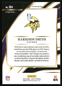 Harrison Smith 2025 Panini Select #264 Green and Yellow Prizm Shock