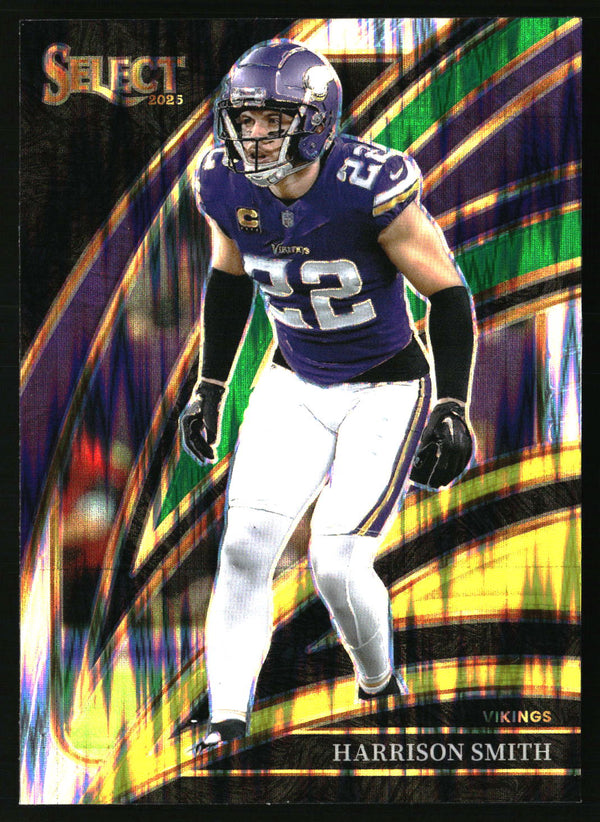 Harrison Smith 2025 Panini Select #264 Green and Yellow Prizm Shock