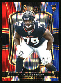 Aireontae Ersery 2025 Panini Select #134 Red and Blue Prizm Shock RC