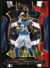 KeAndre Lambert-Smith 2025 Panini Select #3 Black and Red Prizm Shock RC