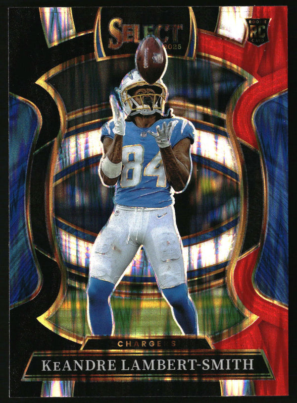 KeAndre Lambert-Smith 2025 Panini Select #3 Black and Red Prizm Shock RC