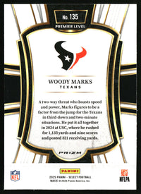 Woody Marks 2025 Panini Select #135 Green and Yellow Prizm Shock