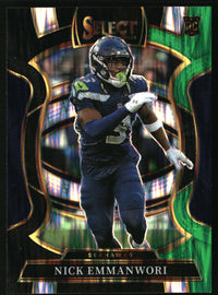 Nick Emmanwori 2025 Panini Select #15 Black and Green Prizm Shock RC