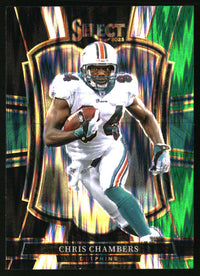 Chris Chambers 2025 Panini Select #199 Black and Green Prizm Shock