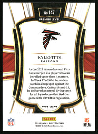 Kyle Pitts 2025 Panini Select #147 Silver Prizm