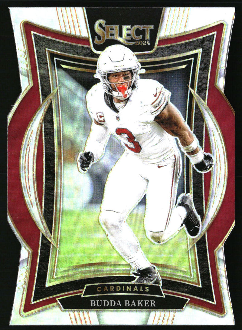 Budda Baker 2024 Panini Select #14 Silver Prizm Die Cut