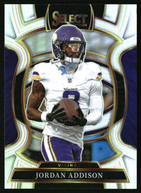 Jordan Addison 2025 Panini Select #65 Silver Prizm