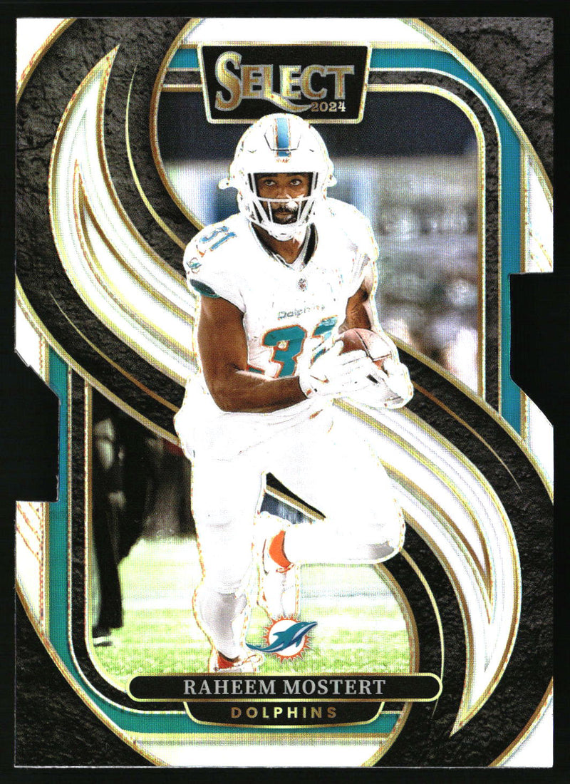 Raheem Mostert 2024 Panini Select #188 Silver Prizm Die Cut
