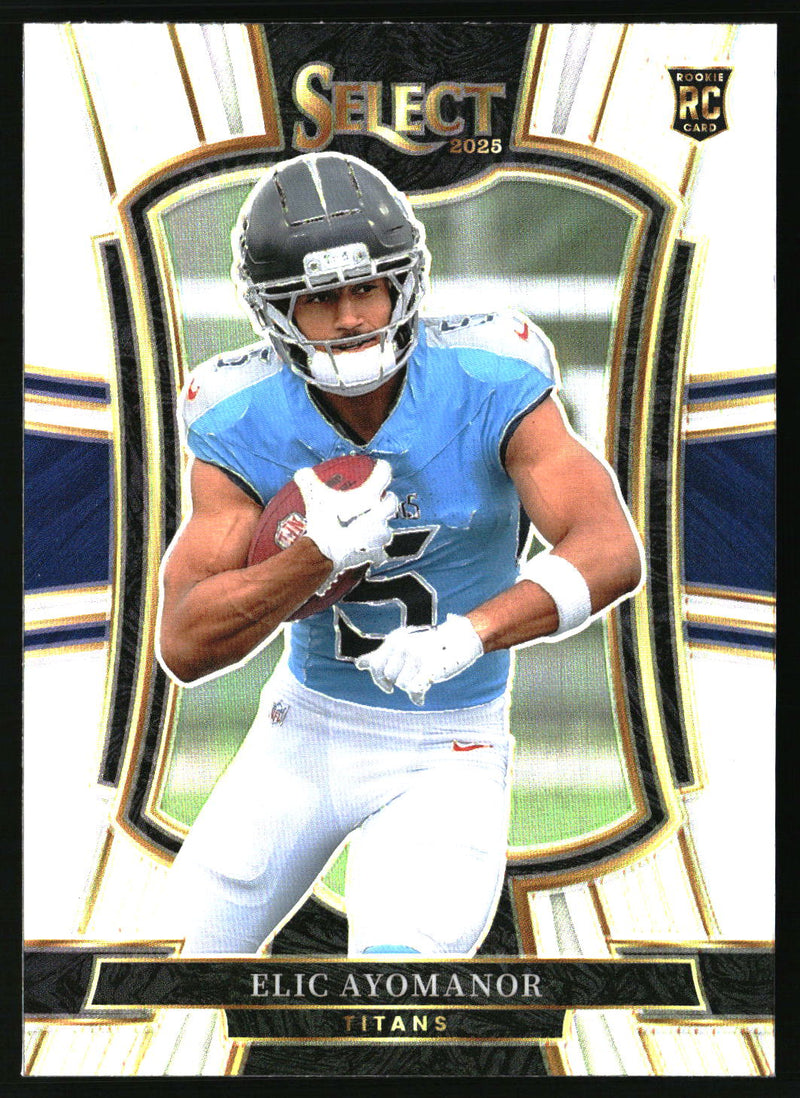 Elic Ayomanor 2025 Panini Select #127 Silver Prizm