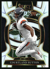 Courtland Sutton 2025 Panini Select #11 Silver Prizm