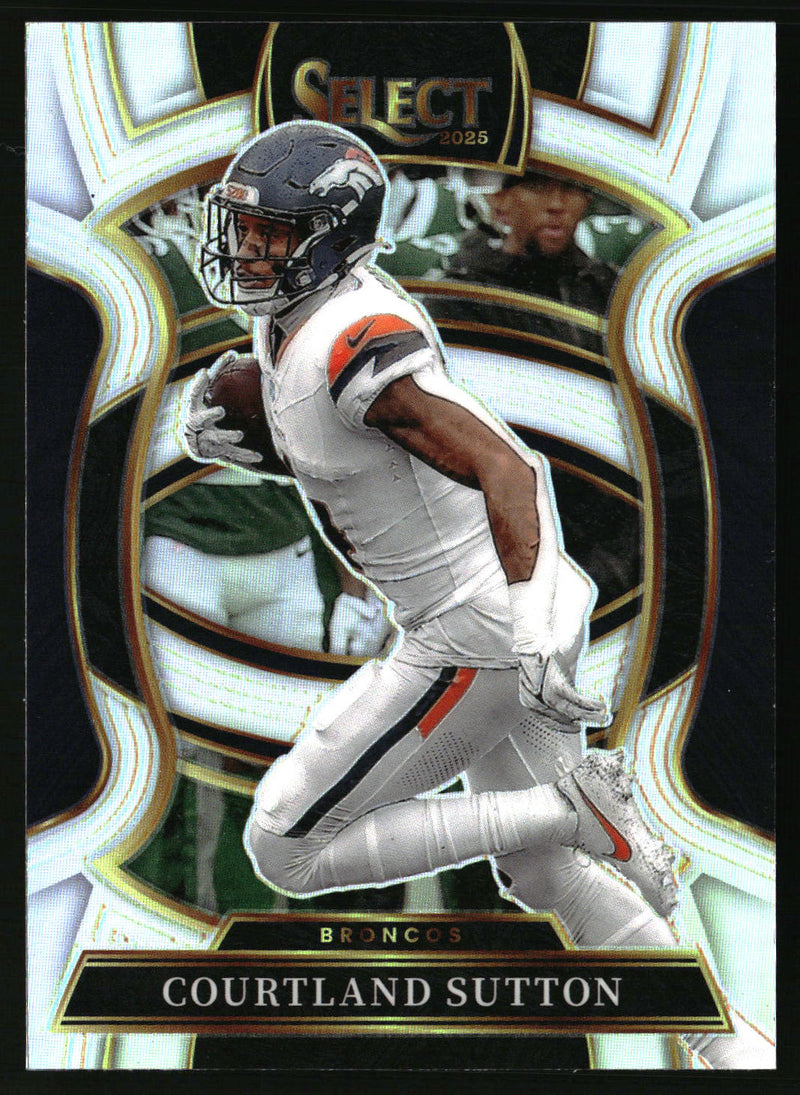 Courtland Sutton 2025 Panini Select #11 Silver Prizm