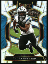 Chuba Hubbard 2025 Panini Select #43 Silver Prizm
