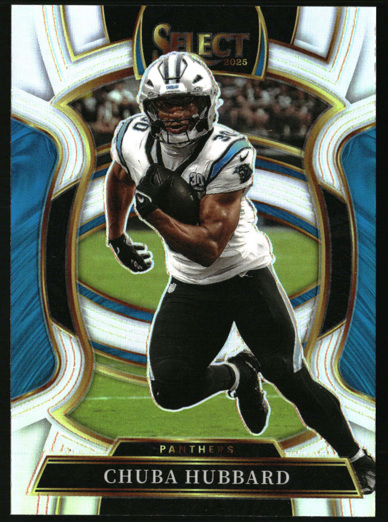 Chuba Hubbard 2025 Panini Select #43 Silver Prizm