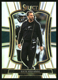 Nick Sirianni 2025 Panini Select #192 Silver Prizm