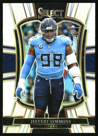 Jeffery Simmons 2025 Panini Select #125 Silver Prizm