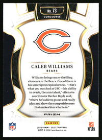Caleb Williams 2025 Panini Select #73 Silver Prizm