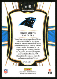 Bryce Young 2025 Panini Select #145 Silver Prizm