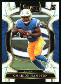 Omarion Hampton 2025 Panini Select #2 Silver Prizm RC