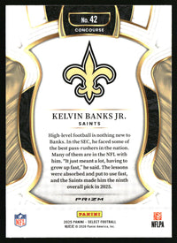 Kelvin Banks Jr. 2025 Panini Select #42 Silver Prizm