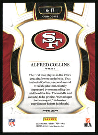 Alfred Collins 2025 Panini Select #17 Silver Prizm RC