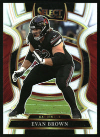 Evan Brown 2025 Panini Select #24 Silver Prizm