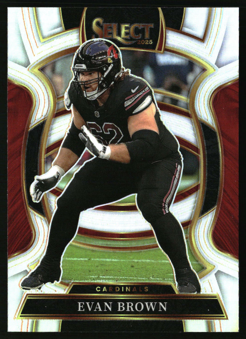 Evan Brown 2025 Panini Select #24 Silver Prizm