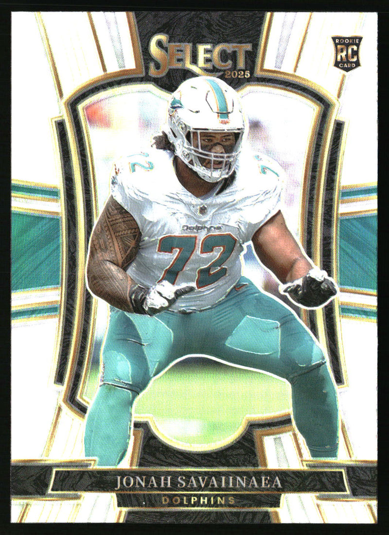 Jonah Savaiinaea 2025 Panini Select #183 Silver Prizm RC
