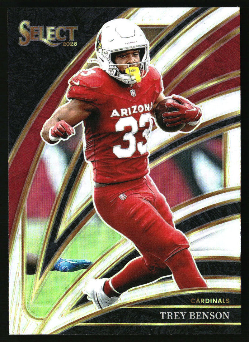 Trey Benson 2025 Panini Select #224 Silver Prizm