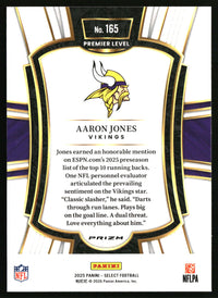 Aaron Jones 2025 Panini Select #165 Silver Prizm