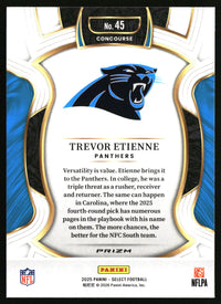 Trevor Etienne 2025 Panini Select #45 Silver Prizm