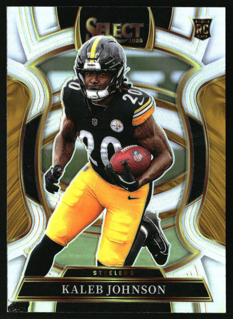 Kaleb Johnson 2025 Panini Select #52 Silver Prizm RC