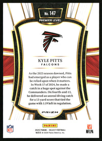 Kyle Pitts 2025 Panini Select #147 Silver Prizm