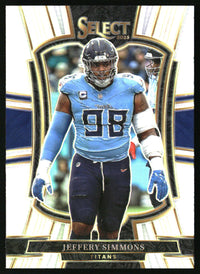 Jeffery Simmons 2025 Panini Select #125 Silver Prizm