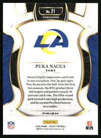 Puka Nacua 2025 Panini Select #21 Silver Prizm