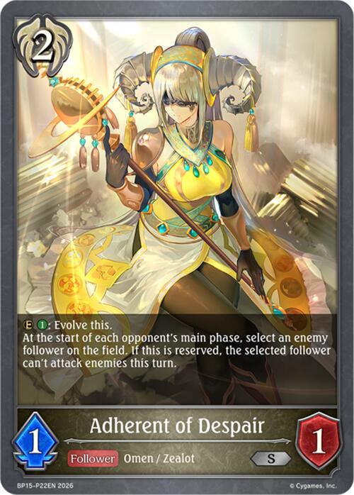 Adherent of Despair - P22 (Foil) (BP15-P22EN) [Trial of the Omens]