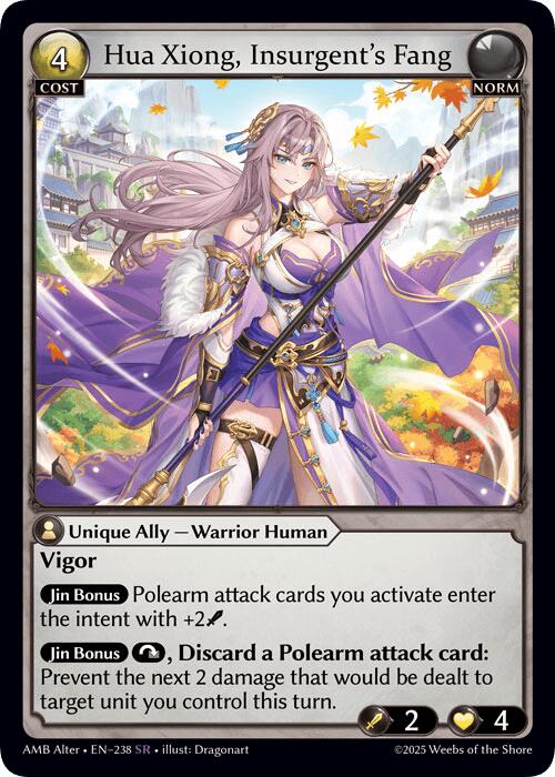 Hua Xiong, Insurgent's Fang (238) [Mortal Ambition Alter Edition]