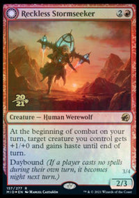 Reckless Stormseeker // Storm-Charged Slasher [Innistrad: Midnight Hunt Prerelease Promos]