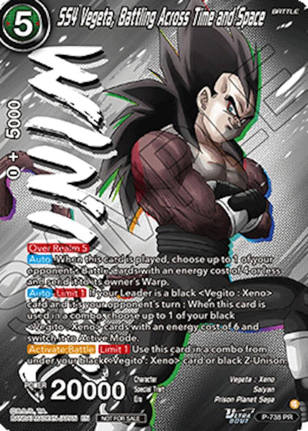 SS4 Vegeta, Battling Across Time and Space (Ultra-Bout Series Tournament Pack Vol.2) (Winner) (P-738) [Tournament Promotion Cards]