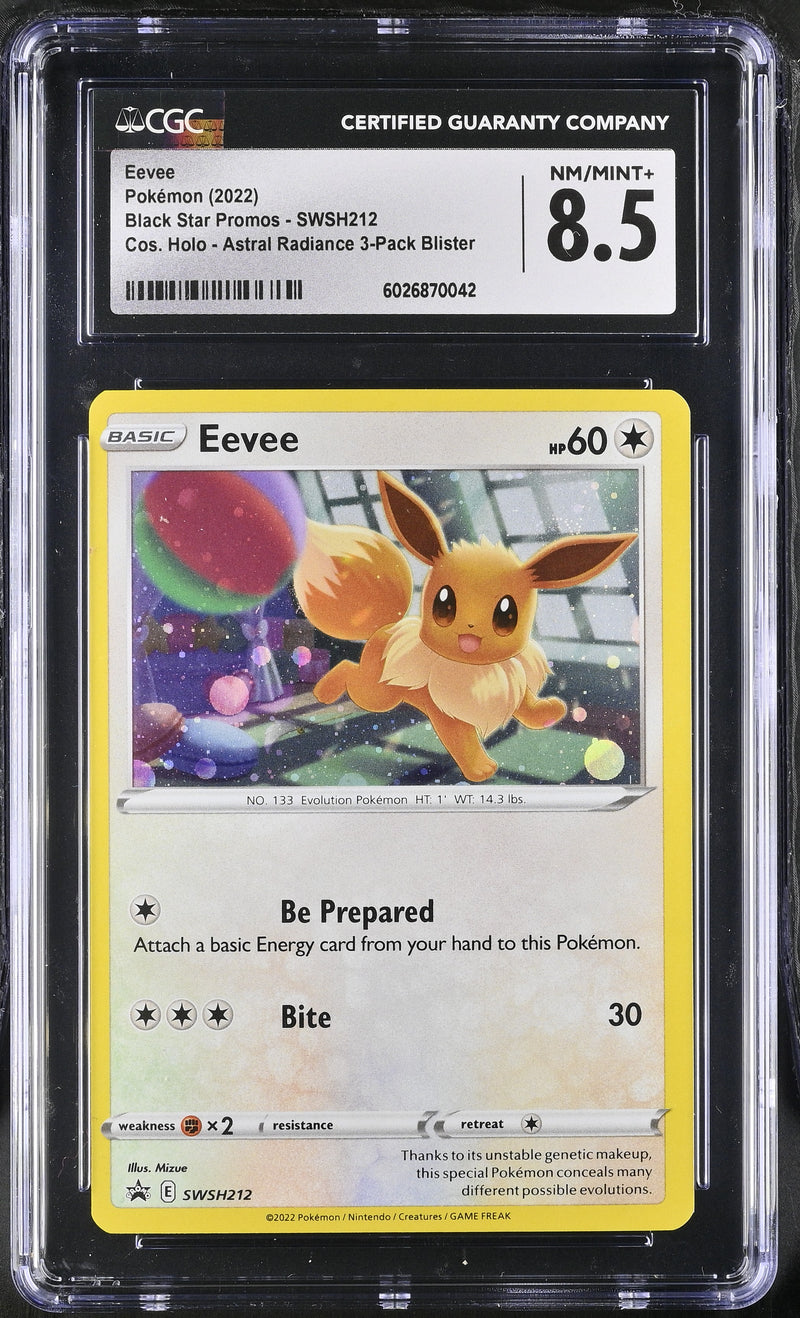 Eevee #SWSH212 2022 Black Star Promos CGC 8.5