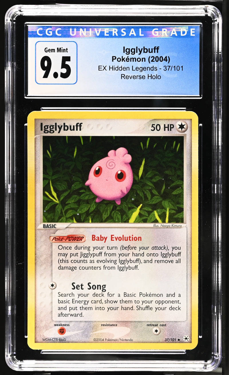 Igglybuff #37/101 2004 EX Hidden Legends CGC 10