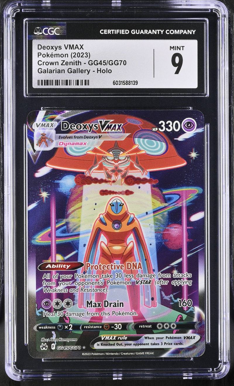 Deoxys VMAX #GG45/GG70 2023 Crown Zenith CGC 9