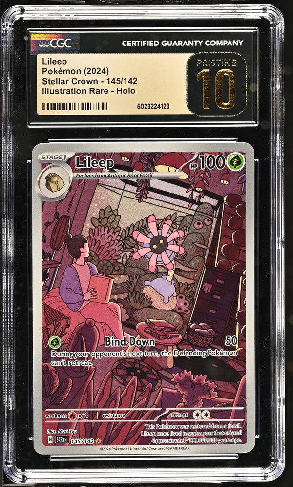 Lileep #145/142 2024 Stellar Crown CGC 10