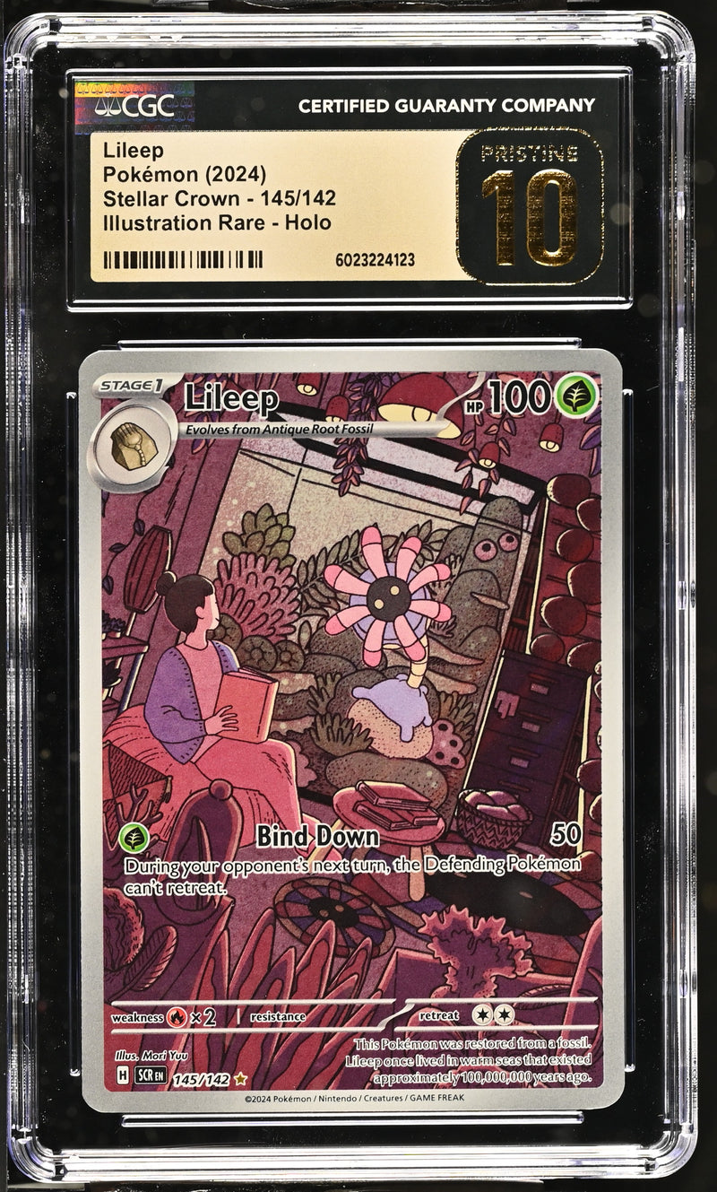 Lileep #145/142 2024 Stellar Crown CGC 10