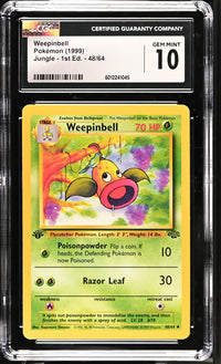 Weepinbell #48/64 1999 Jungle - 1st Ed. CGC 10